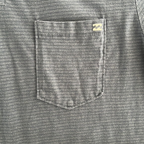 Billabong Standard Issue Short Sleeve Polo in Blue Stripes - Picture 4 of 8